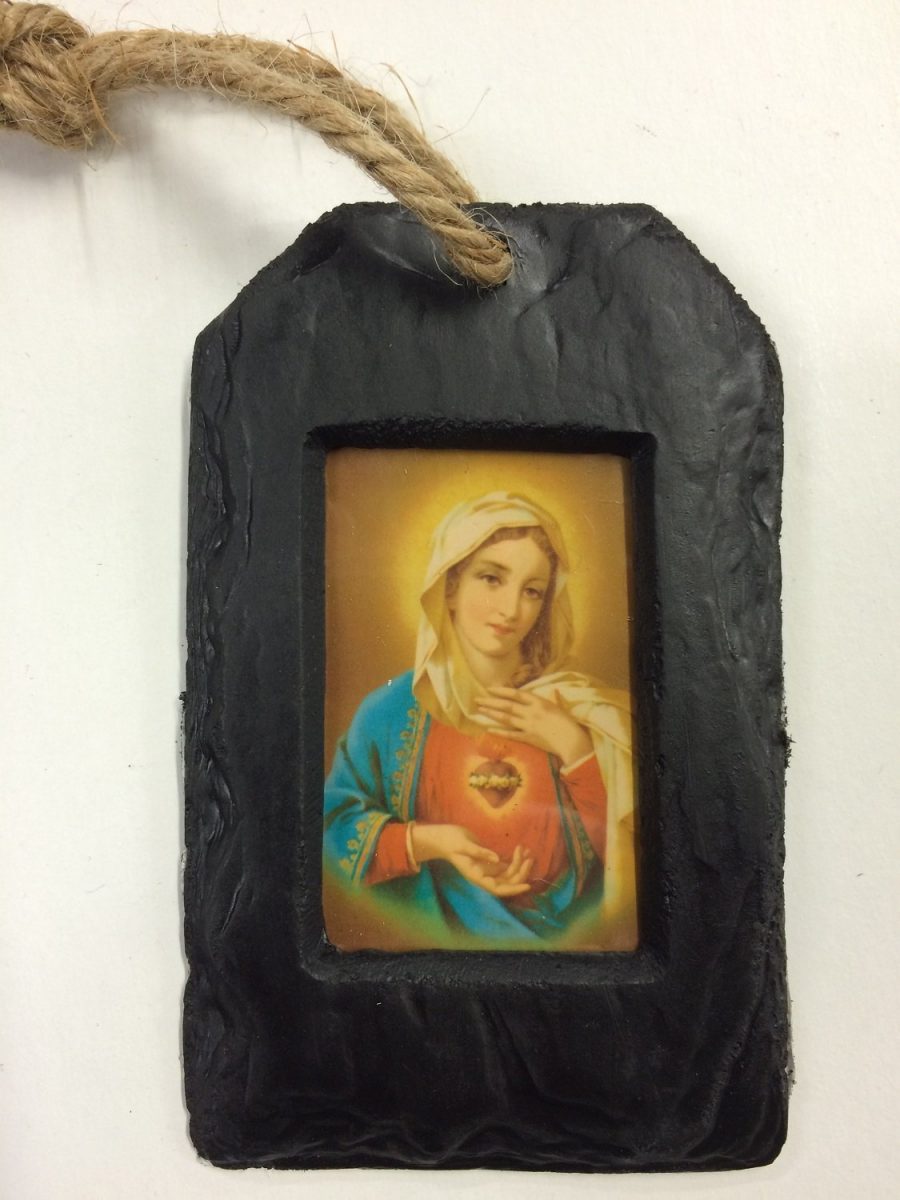 Turf Blessed Virgin Picture Pendant