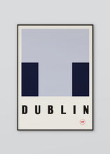 Load image into Gallery viewer, Inspired by the GAA county colours of sky blue and navy, our Dublin poster is beautifully screen printed by hand
