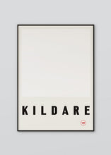 Load image into Gallery viewer, nspired by the GAA county colours of all white, our Kildare poster is beautifully screen printed by hand