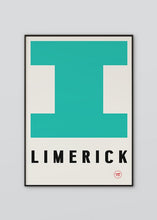Load image into Gallery viewer, Inspired by the GAA county colours of Green and white, our Limerick poster is beautifully screen printed by hand
