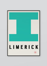 Load image into Gallery viewer, Inspired by the GAA county colours of Green and white, our Limerick poster is beautifully screen printed by hand