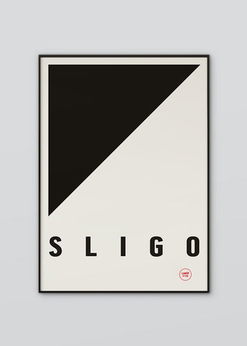 Inspired by the GAA county colours of black and white, our Sligo poster is beautifully screen printed by hand