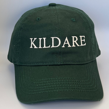 Load image into Gallery viewer, Green cap with &#39;KILDARE&#39; embroidered in white on a green background
