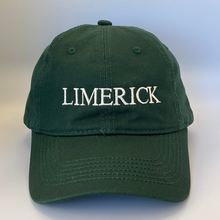 Load image into Gallery viewer, Green cap with &#39;LIMERICK&#39; text in a white on a green background
