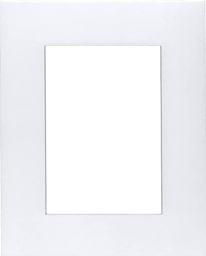 White Mat for 5x7 Print in 8x10 Frame