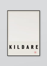 Load image into Gallery viewer, nspired by the GAA county colours of all white, our Kildare poster is beautifully screen printed by hand 
